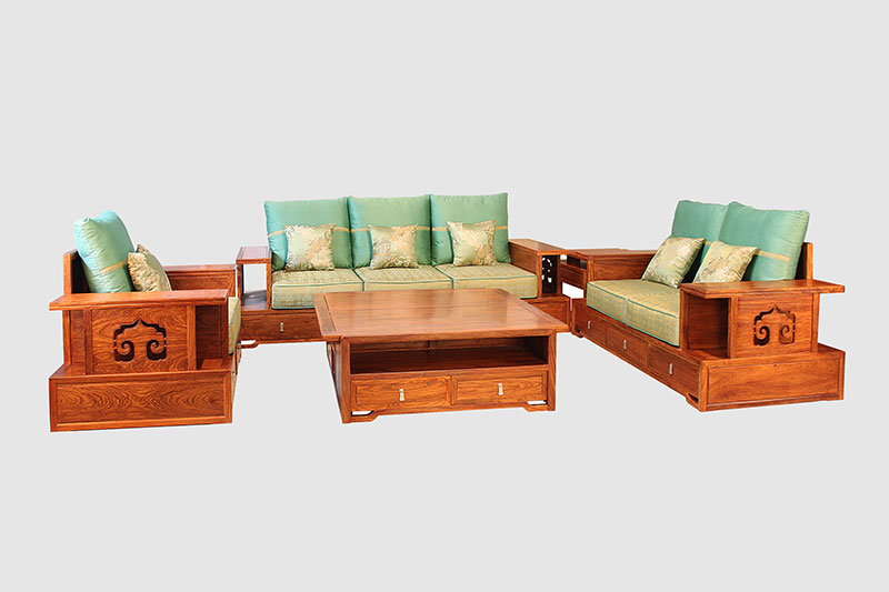 镇海中式实木沙发简直太美了
